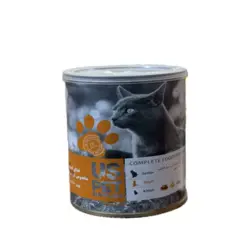 کنسرو گربه یو اس پت طعم گوشت مرغ و کدو تنبل و سنبل‌الطیب ( 800 گرم)