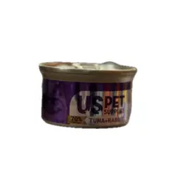 کنسرو گربه یو اس پت ماهی تن و خرگوش در ژله