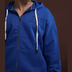 ست سویشرت و شلوار مردانه با گلدوزی BM آبی