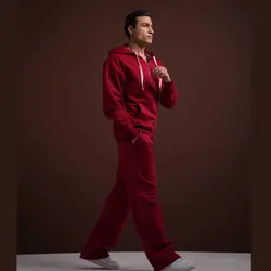 ست سویشرت و شلوار مردانه با گلدوزی BM قرمز