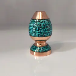 نمک پاش مسی فیروزه کوبی (پک 6عددی)