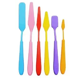 کاردک خامه کشی مدل پالت اسپاتولا کد pe583 مجموعه 6 عددی