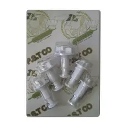 کاتر شیرینی پزی لوازم قنادی پسته طرح گل مدل pst123 مجموعه 5 عددی