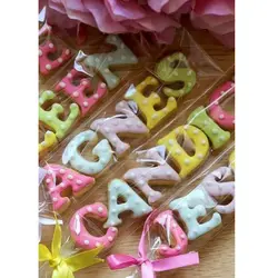 کاتر شیرینی پزی لوازم قنادی پسته طرح حروف انگلیسی مدل PST123 مجموعه 26 عددی