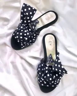 Navy Dotted