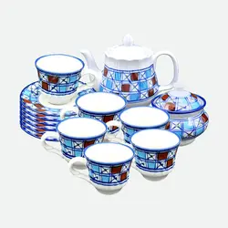 سرویس چایی خوری سنتی طرح شطرنجی