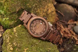 ساعت مچی چوبی (مدل square با چوب اقاقیا)