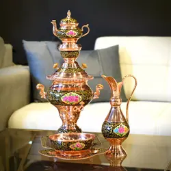 سرویس سماور گل و مرغ