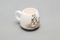 ماگ سرامیکی خمره ای (نوشته طلایی-مشکی)