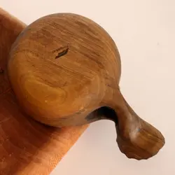 لیوان چوبی (کوکسا) طرح برگ نیلوفر آبی