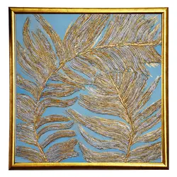 تابلو نقاشی برگ سوزنی برجسته