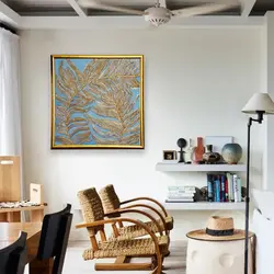 تابلو نقاشی برگ سوزنی برجسته