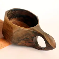 لیوان چوبی (کوکسا) طرح شش ضلعی