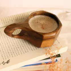 لیوان چوبی (کوکسا) طرح شش ضلعی