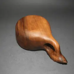 لیوان چوبی (کوکسا) طرح برگ گیلاس