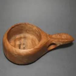 لیوان چوبی (کوکسا) طرح برگ نارون