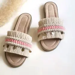 ست کیف و صندل مکرومه S5