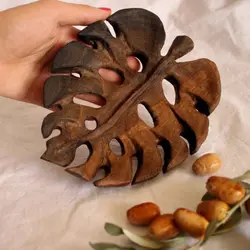 پلیت چوبی طرح برگ انجیری