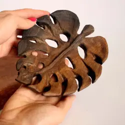 پلیت چوبی طرح برگ انجیری