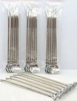 قاشق  شربت خوری نی دار پیچی