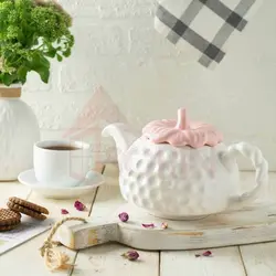 قوری سرامیکی طرح توت فرنگی
