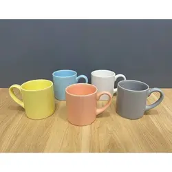 لیوان سرامیکی رنگی انیا