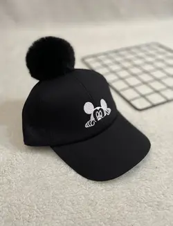 بیسبالی گلدوزی مشکی تکپوم