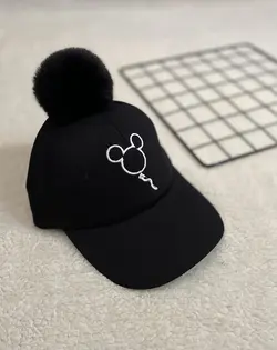 بیسبالی گلدوزی مشکی تکپوم