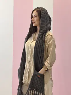 شال و کلاه سرهمی بافت