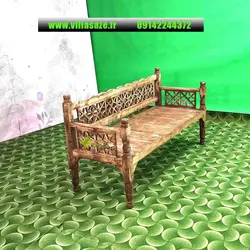 نیمکت و تخت سنتی سه نفره