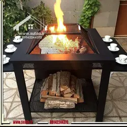 آتشدان دو طرفه