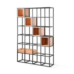 قفسه روکش چوب ایستاده مدل W1410 - سان هوم؛ فروشگاه اینترنتی مبلمان، میز، صندلی و اکسسوری مدرن