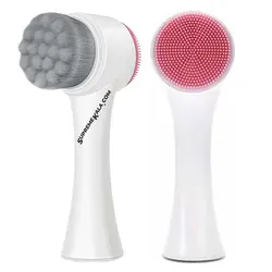 فیس براش دوطرفه دستی مویی و سیلیکونی - سوپریم کالا