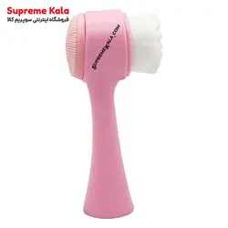 فیس براش دوطرفه دستی مویی و سیلیکونی - سوپریم کالا