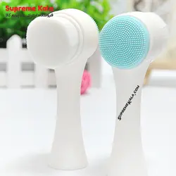 فیس براش دوطرفه دستی مویی و سیلیکونی - سوپریم کالا