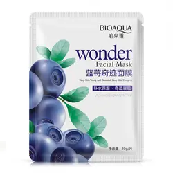 ماسک ورقه ای زغال اخته بلوبری برند بیوآکوا - سوپریم کالا