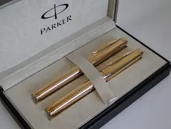 ست خودکار و خودنویس پارکر مدل پریمیر (دولوکس طلایی) - PARKER PREMIER (gold)