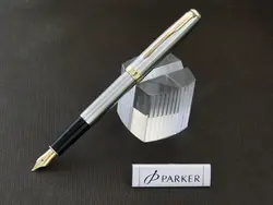 خودنویس پارکر مدل سونت (استیل گیره طلا) - PARKER SONET (Stainless Steel)