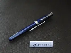 خودنویس پارکر مدل سونت (لاک آبی گیره استیل) - PARKER SONET