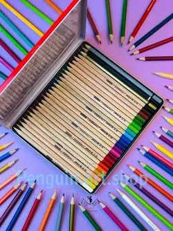 مداد 3+24 رنگ اریا جعبه فلزی