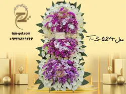تاج گل ارکیده مناسب تسلیت برای عرض ادب در مراسم های ترحیم