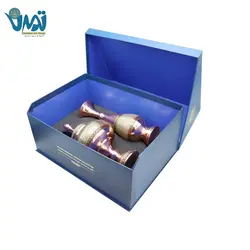 پک هدیه لوکس گلدان و شکلات خوری مس و خاتم میراث