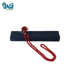 تسبیح سنگ عقیق قرمز طبیعی اصل