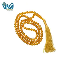 تسبیح سنگ عقیق زرد  طبیعی