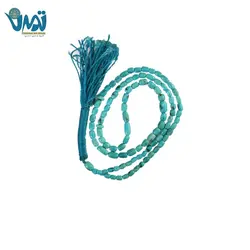 تسبیح سنگ فیروزه و جا قلمی خاتم کاری