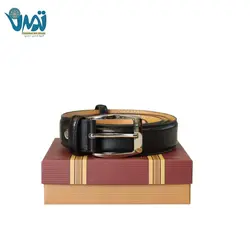 کمربند چرم طبیعی مشکی