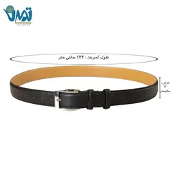 کمربند چرم طبیعی مشکی