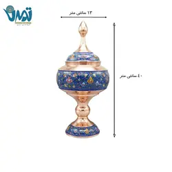 شکلات خوری پایه دار مس و پرداز 40 سانتی