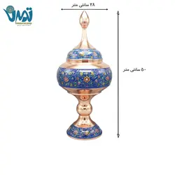 شکلات خوری پایه دار مس و پرداز 50 سانتی