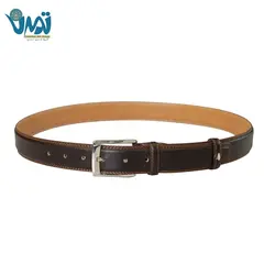 کمربند چرم طبیعی قهوه ای تیره
